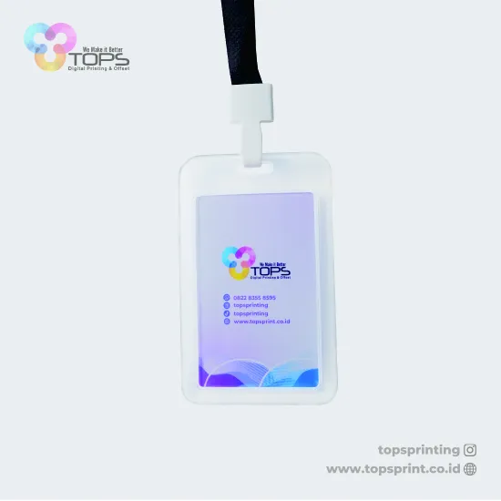 Name Tag Holder Transparan 2 Sisi