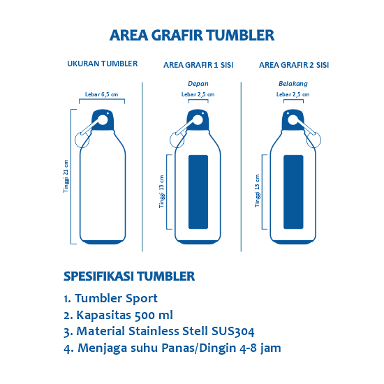 Tumbler Sport 500ml Grafir