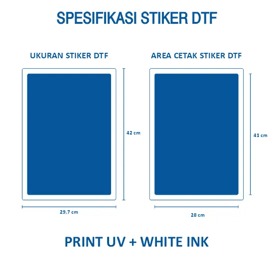 Stiker DTF UV A3