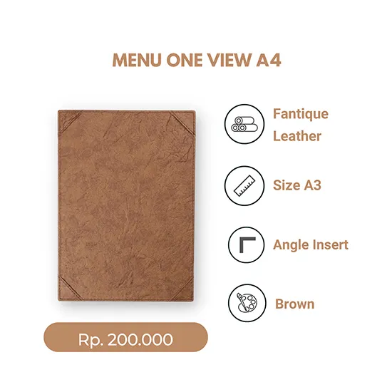Synthetic Leather Premium A4 one view