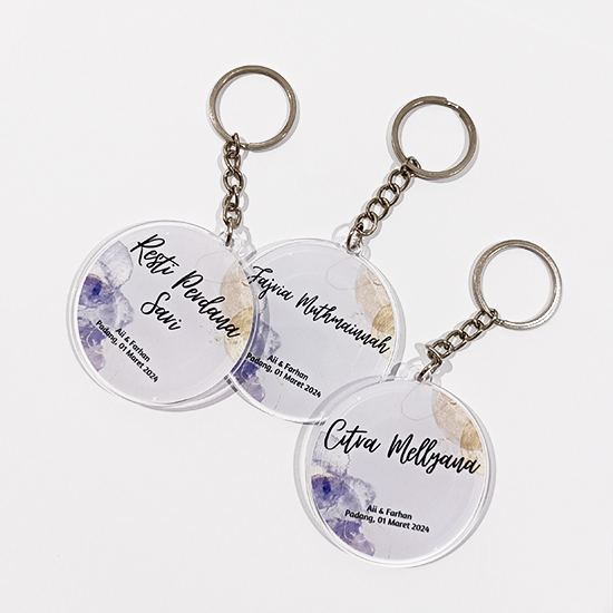 Gantungan Kunci Akrilik Standar 7x2 Landscape