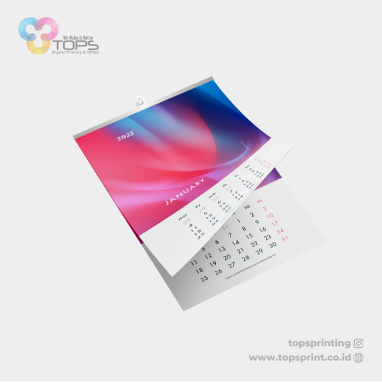 Kalender Klep Seng Art Paper 120gr Isi 12 Lembar