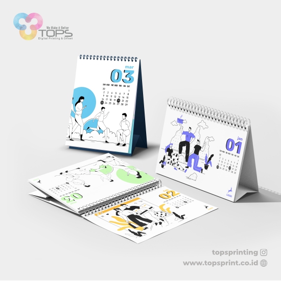 Kalender Meja Art Paper 210gr Isi 12 Lembar