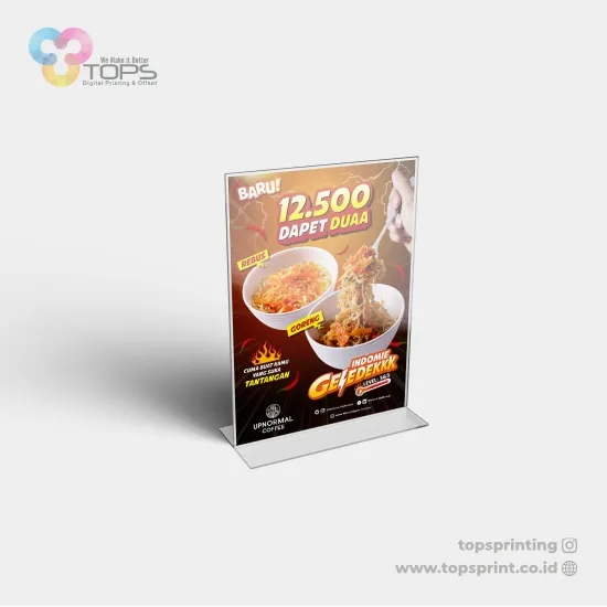 Akrilik Tent Card A4 Portrait