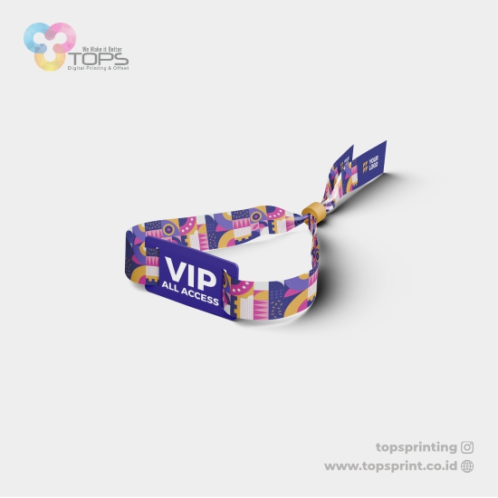 Gelang Event Lanyard Pakai Label