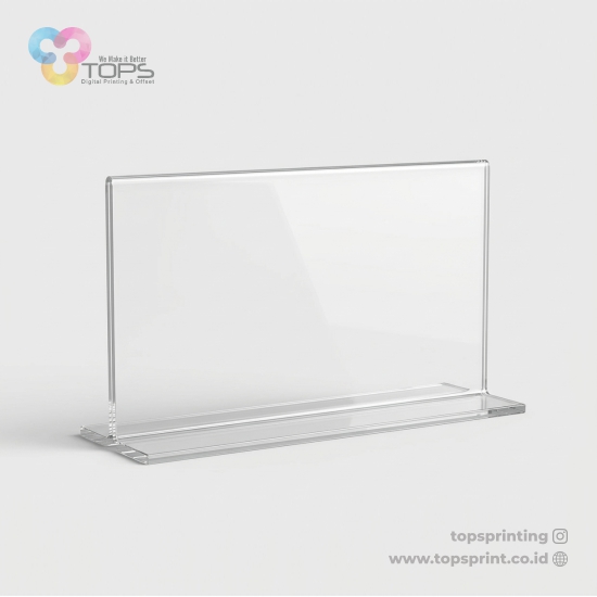 Akrilik Tent Card A4 Landscape