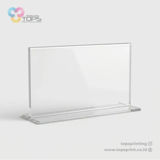 Akrilik Tent Card A4 Landscape